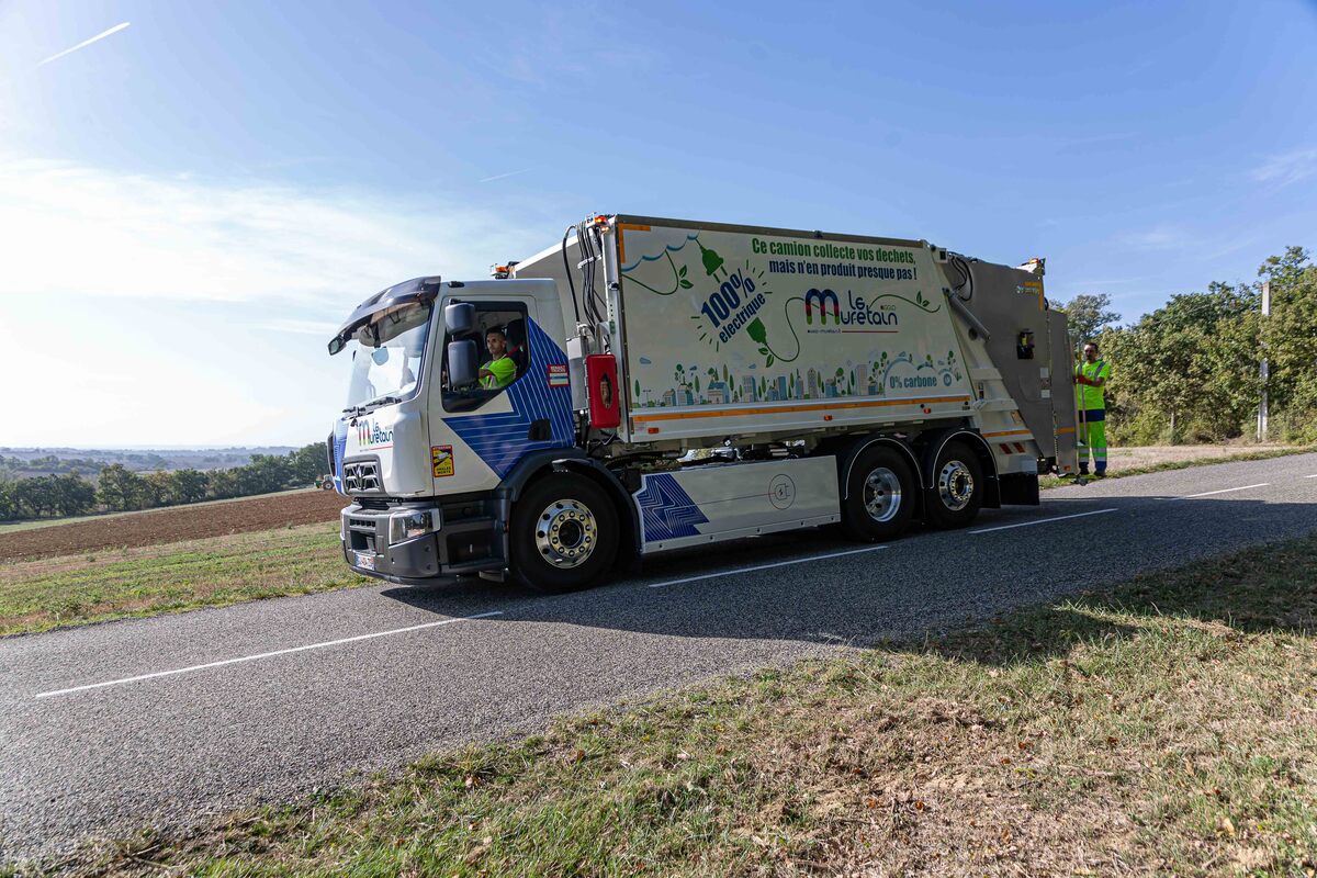 Camion poubelle électrique - Saint-Thomas