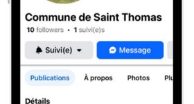 Saint-Thomas : Création page Facebook "Commune de Saint Thomas"